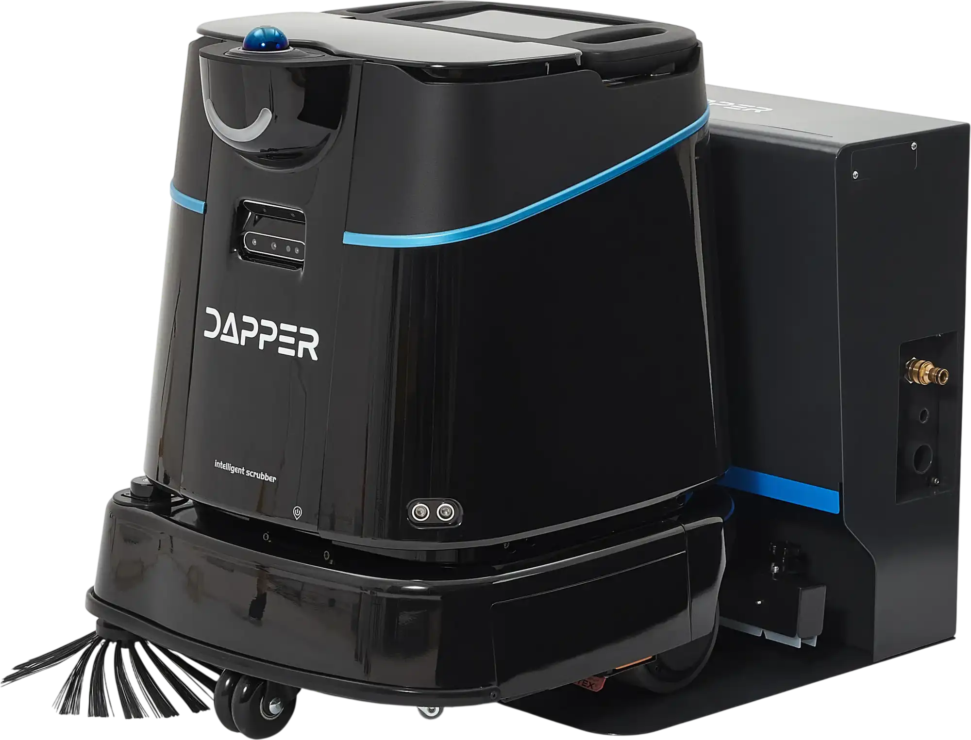 Dapper Supply Commercial Autonomous Robotic Floor Scrubber Carpet Vacuum with Auto Docking Station New