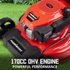 Powersmart DB8621AS 3-In-1 Lawn Mower 21" Self-Propelled 170cc Gas Engine Red Used