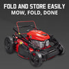 Powersmart DB8621AS 3-In-1 Lawn Mower 21" Self-Propelled 170cc Gas Engine Red Used