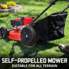 Powersmart DB8621AS 3-In-1 Lawn Mower 21" Self-Propelled 170cc Gas Engine Red Used