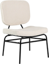 Upholstered accent chair in beige Sherpa fabric with ergonomic design, perfect for cozy reading in modern interiors.