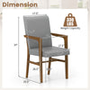 Upholstered accent chair with solid rubber wood frame, high back, and armrests, supporting up to 330 lbs for versatile.