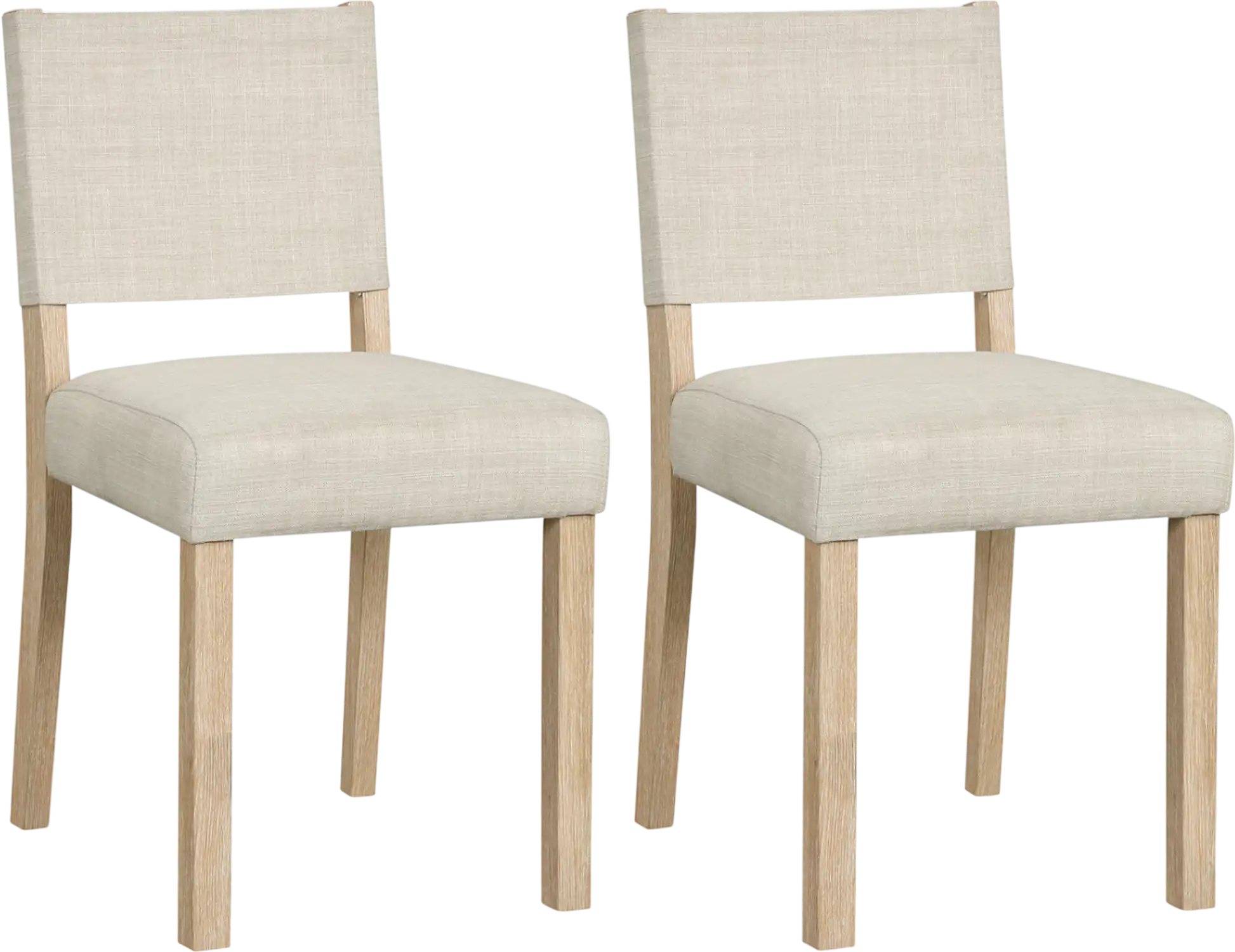 Costway Upholstered Dining Chairs Solid Rubber Wood Legs Set of 2 67815232 New