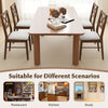 Upholstered side dining chairs set of 2 with rubber wood frame, perfect for kitchen or restaurant use.
