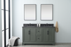 Vanity Art Vannes Laval 60" Bathroom Vanity Double Sink Ceramic VA5060-D New