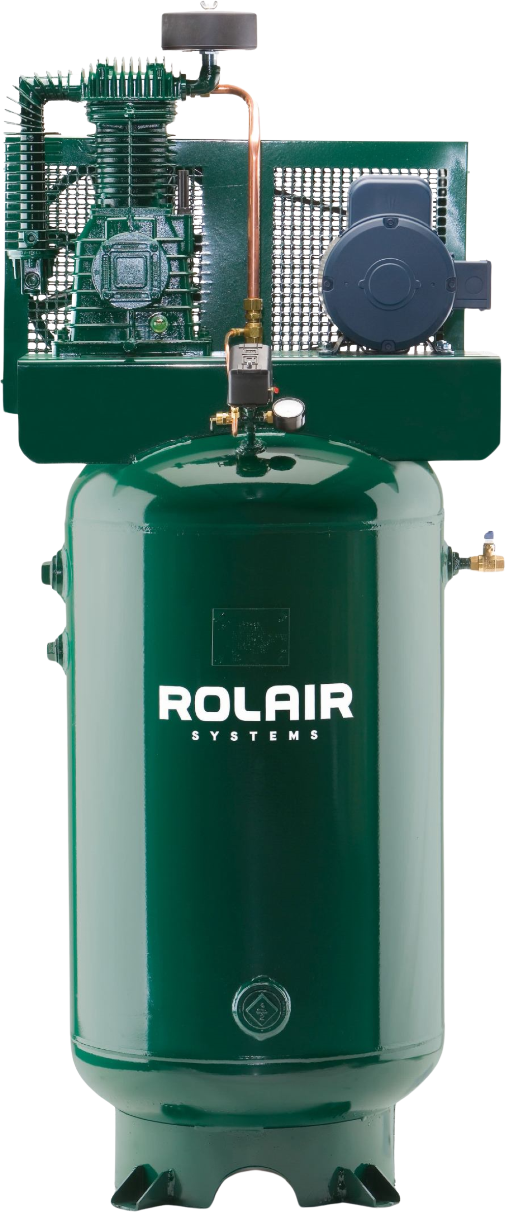 Rolair V5180K30 Air Compressor Electric 5 HP 80 gal. Two-Stage 208V or 230V 1-Phase with Magnetic Starter New