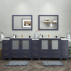 Vanity Art Brescia 108" Bathroom Vanity Double Sink Set with Ceramic Top and Mirror VA3036 New