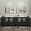 Vanity Art Brescia 108" Bathroom Vanity Double Sink Set with Ceramic Top and Mirror VA3036 New