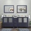 Vanity Art Brescia 84" Bathroom Vanity Double Sink Set with Ceramic Top and Mirror VA3036 New