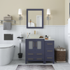 Vanity Art Ravenna 36" Bathroom Vanity Single Sink Combo Set with Marble Top and Mirror VA3124 New