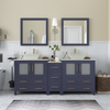 Vanity Art Ravenna 72" Bathroom Vanity Double Sink Combo Set with Marble Top and Mirror VA3130 New