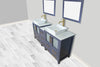 Vanity Art Ravenna 72" Bathroom Vanity Double Sink Combo Set with Marble Top and Mirror VA3130 New