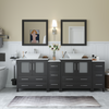 Vanity Art Ravenna 84" Bathroom Vanity Double Sink Combo Set with Marble Top and Mirror VA3130 New