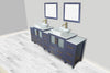 Vanity Art Ravenna 96" Bathroom Vanity Double Sink Combo Set with Marble Top and Mirror VA3130 New