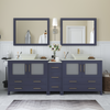 Vanity Art Ravenna 84" Bathroom Vanity Double Sink Combo Set with Marble Top and Mirror VA3136 New