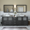 Vanity Art Ravenna 84" Bathroom Vanity Double Sink Combo Set with Marble Top and Mirror VA3136 New