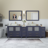 Vanity Art Ravenna 96" Bathroom Vanity Double Sink Combo Set with Marble Top and Mirror VA3136 New