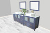 Vanity Art Ravenna 96" Bathroom Vanity Double Sink Combo Set with Marble Top and Mirror VA3136 New