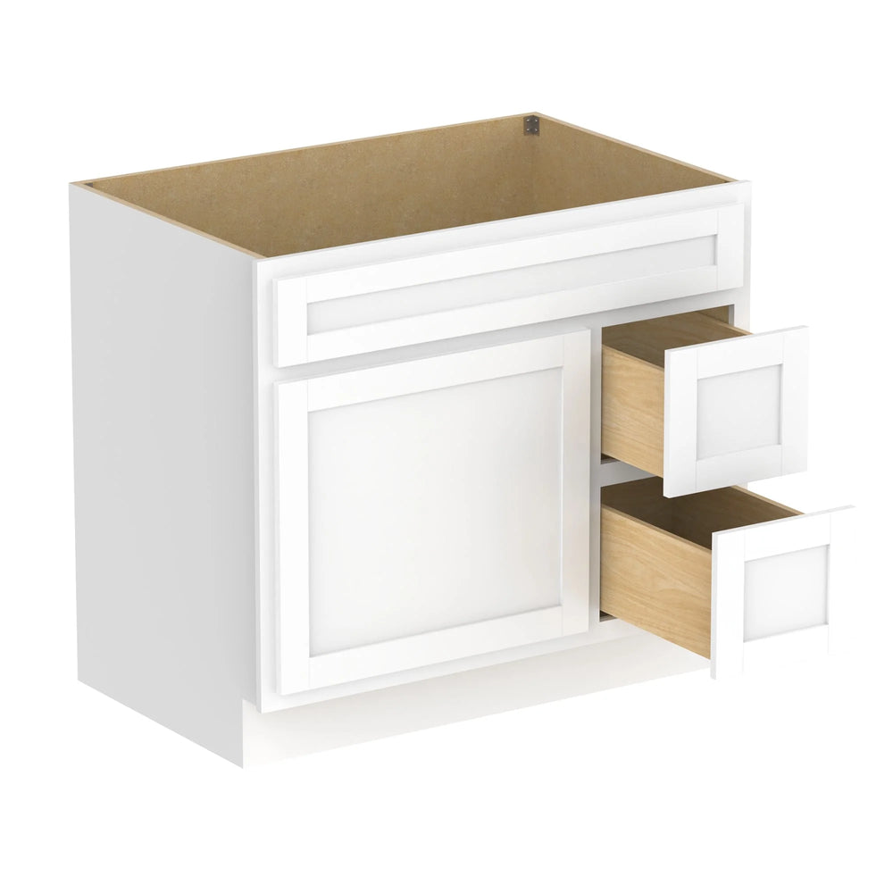 Vanity Art Bathroom Vanity Cabinet 36" with 2 Right Drawers Single Door VA4036-2R New