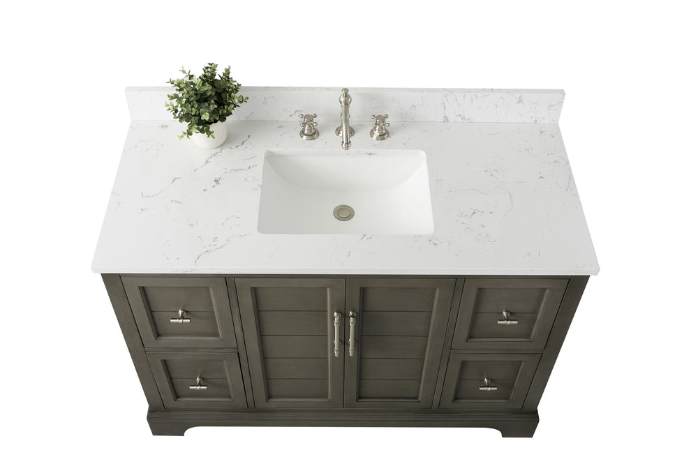 Vanity Art Vannes Chambery 48" Bathroom Vanity Single Sink with Ceramic Sink VA5048 New