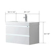 Vanity Art Annecy 30" Bathroom Vanity Single Sink LED Light Wall Mounted VA6030WL New