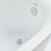 Vanity Art Belfort 71" x 35" Bathtub Free-Standing Round Overflow Acrylic White VA6512-L New