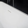 Vanity Art Bretagne 67" Bathtub Free-Standing Slotted Overflow Resin Stone Matte White VA6914-ML New