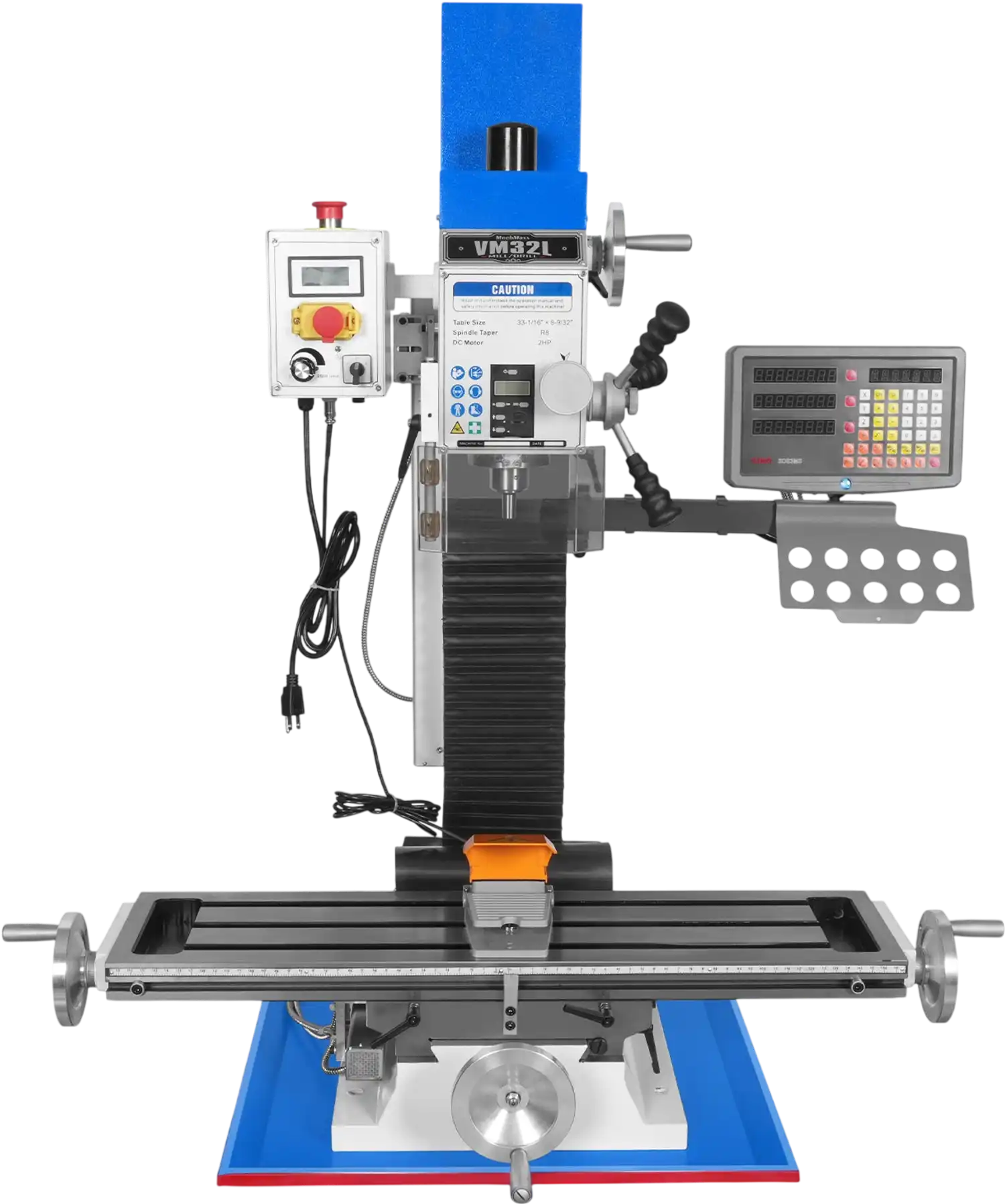MechMaxx VM32LD Mill Drill Machine 8-1/4