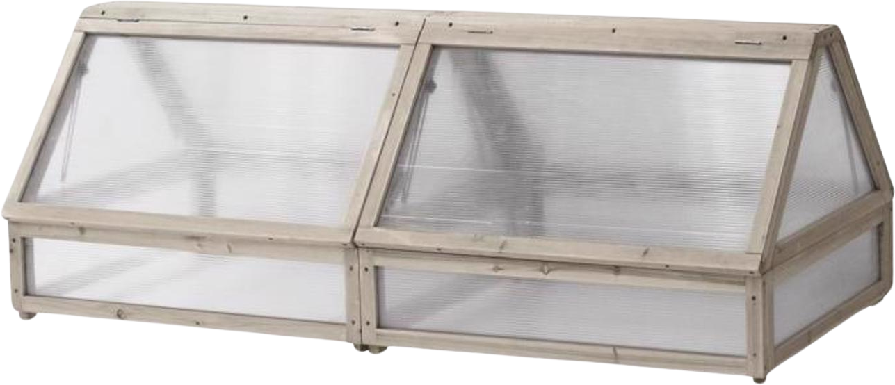 VegTrug Classic Cold Frame for Raised Garden Beds Gray or Natural New