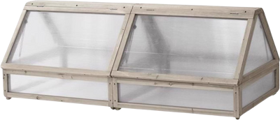 VegTrug Classic Cold Frame for Raised Garden Beds Gray or Natural New
