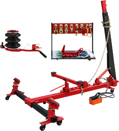 Vevor Auto Body Frame Straightener 6-Ton Air Pump 10,000 PSI Hydraulic Pump with Pulling Clamp Set New