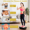 Vibration plate exercise machine in black, featuring 10 speed intensities for effective weight loss and fitness.