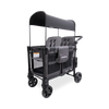 WonderFold Baby W2 Elite Pro Double Stroller Wagon Multi-Function Folding with Removable Canopy and Seats New