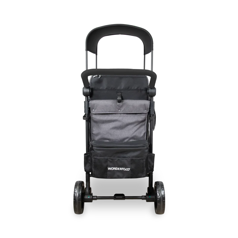 WonderFold Baby W2 Elite Pro Double Stroller Wagon Multi-Function Folding with Removable Canopy and Seats New
