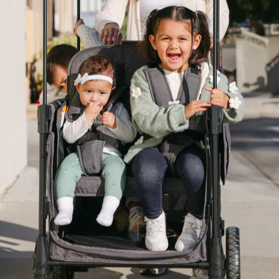 WonderFold W4 Luxe Pro Stroller Wagon Push/Pull 4-Passenger Quad Stroller New