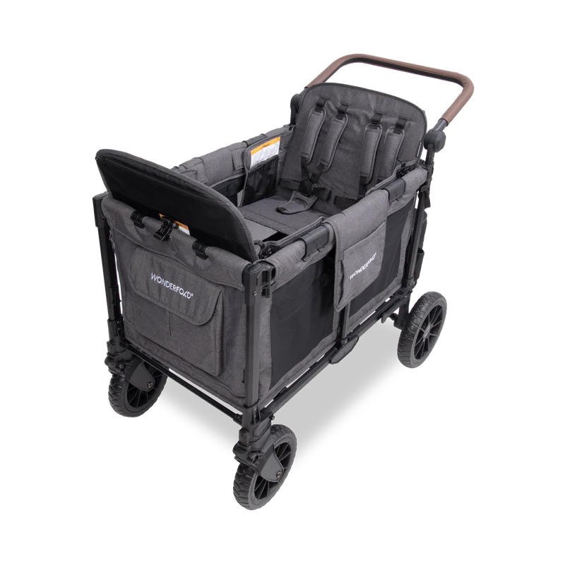 WonderFold W4 Luxe Pro Stroller Wagon Push/Pull 4-Passenger Quad Stroller New