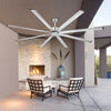 Vevor Ceiling Fan 96" 8 Blade No Light 6-Speed Remote Control Reversible Flush Mount New