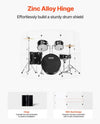 Vevor 5-Panel Drum Shield 2' x 5' Acrylic Panels with Zinc Alloy Hinges New