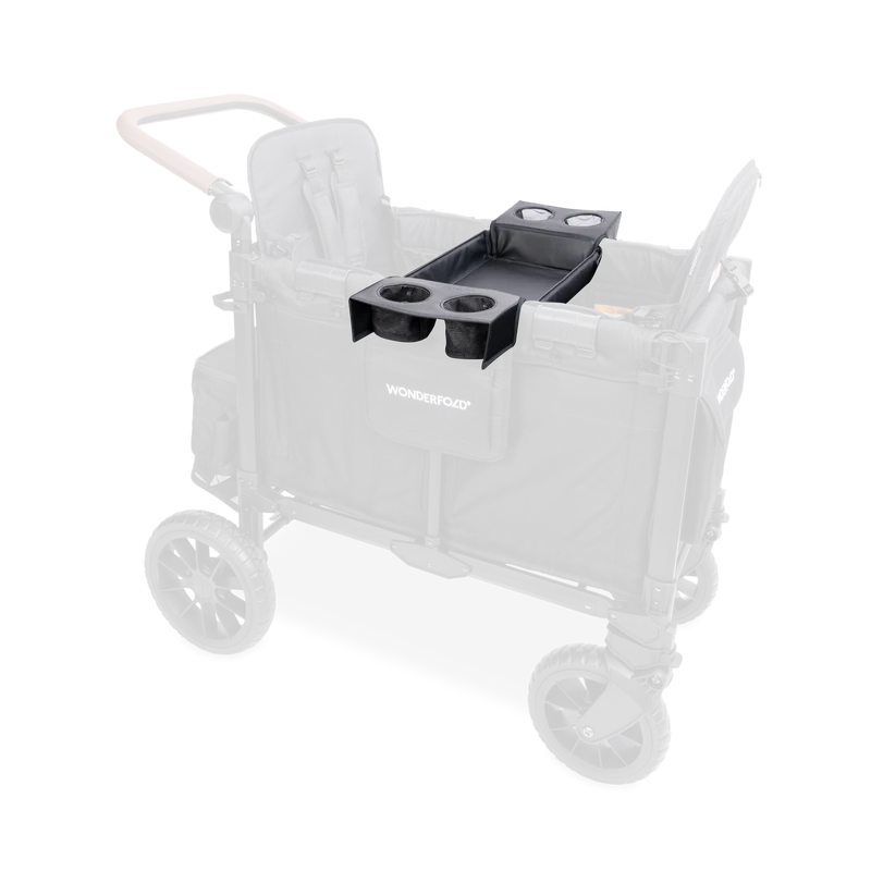 WonderFold Baby WFLXST02 Flex Snack Tray with Cup Holders For W1 & W2 Stroller Wagons New