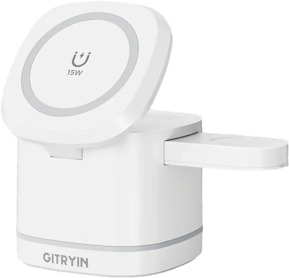 Giraffe Tools WLA2303US 3-in-1 Wireless Charging Station 15W New