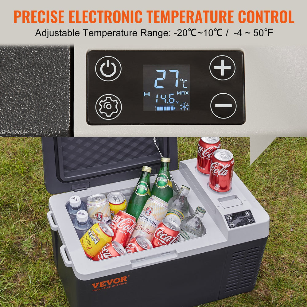 Vevor Portable Refrigerator and Freezer 21 Qt. Single Zone -4°F to 50°F Compressor Cooler New