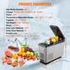 Vevor Car Refrigerator Freezer 15.9 Qt Portable Single Zone Rapid Cooling with Bluetooth Control New