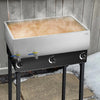 Vevor Maple Syrup Evaporator Pan with 2 Valves Stainless Steel 35 Gal Capacity New