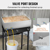 Vevor Maple Syrup Evaporator Pan with 2 Valves Stainless Steel 35 Gal Capacity New