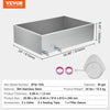 Vevor Maple Syrup Evaporator Pan with 2 Valves Stainless Steel 35 Gal Capacity New