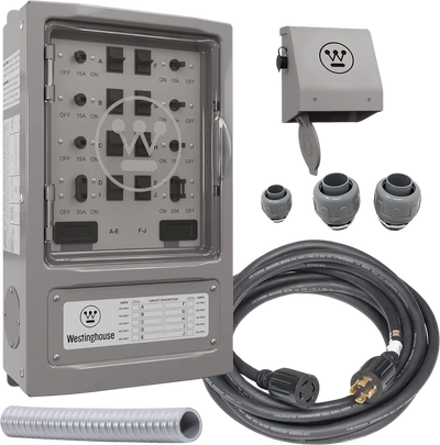 Westinghouse WMTS30A10C 30 Amp Manual Transfer Switch Kit New
