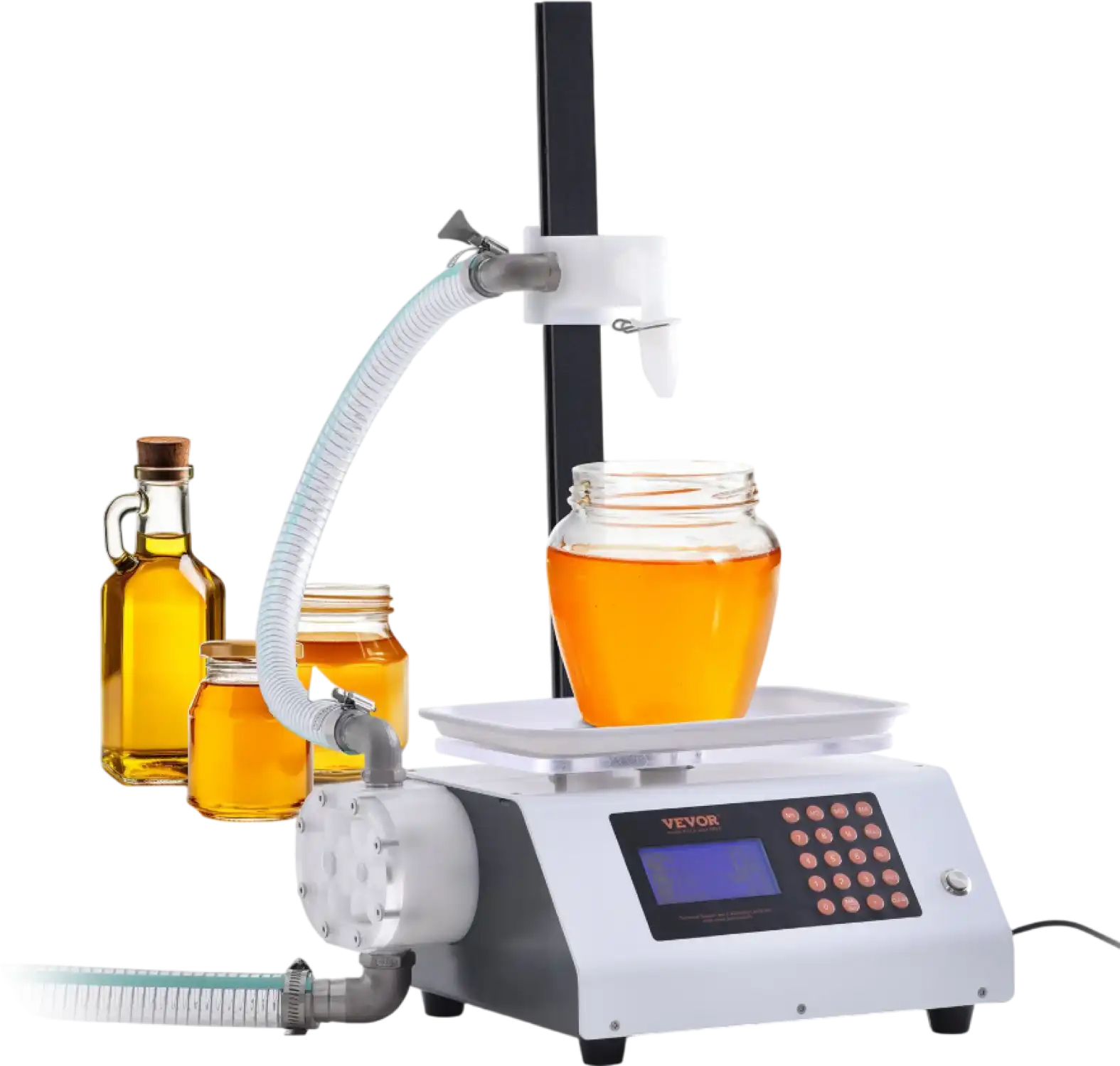 Vevor Liquid Filling Machine 0.11-11 Lbs with Digital Control and Gear Pump Single Nozzle New