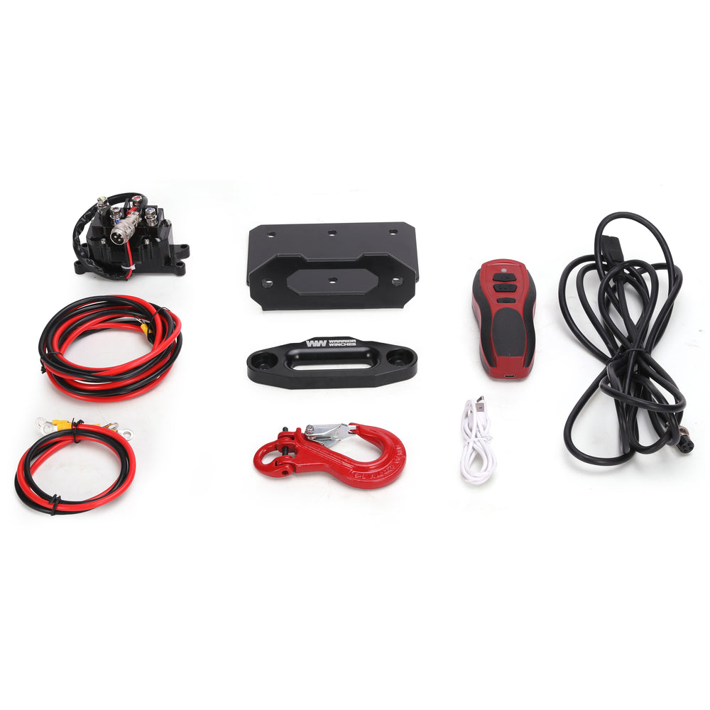 Warrior Winches Titan Electric Winch 2,500 Lb 12-Volt Synthetic Rope New