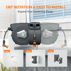 Giraffe Tools Premium Instant Glide Retractable Garden Hose Reel 5/8in 90ft Metal Bracket Dark Grey New