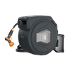 Giraffe Tools Premium Instant Glide Retractable Garden Hose Reel 5/8in 90ft Metal Bracket Dark Grey New